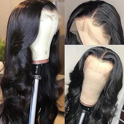 Miniatura 8 de Pelucas de cabello humano ondulado con encaje frontal transparente HD de 13 x 4 pulgadas, predepiladas con abuelitos, densidad del 180 %, pelucas de
