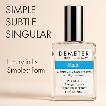 DEMETER Natural Perfume Spray Cologne for Women, Rain, 1 oz