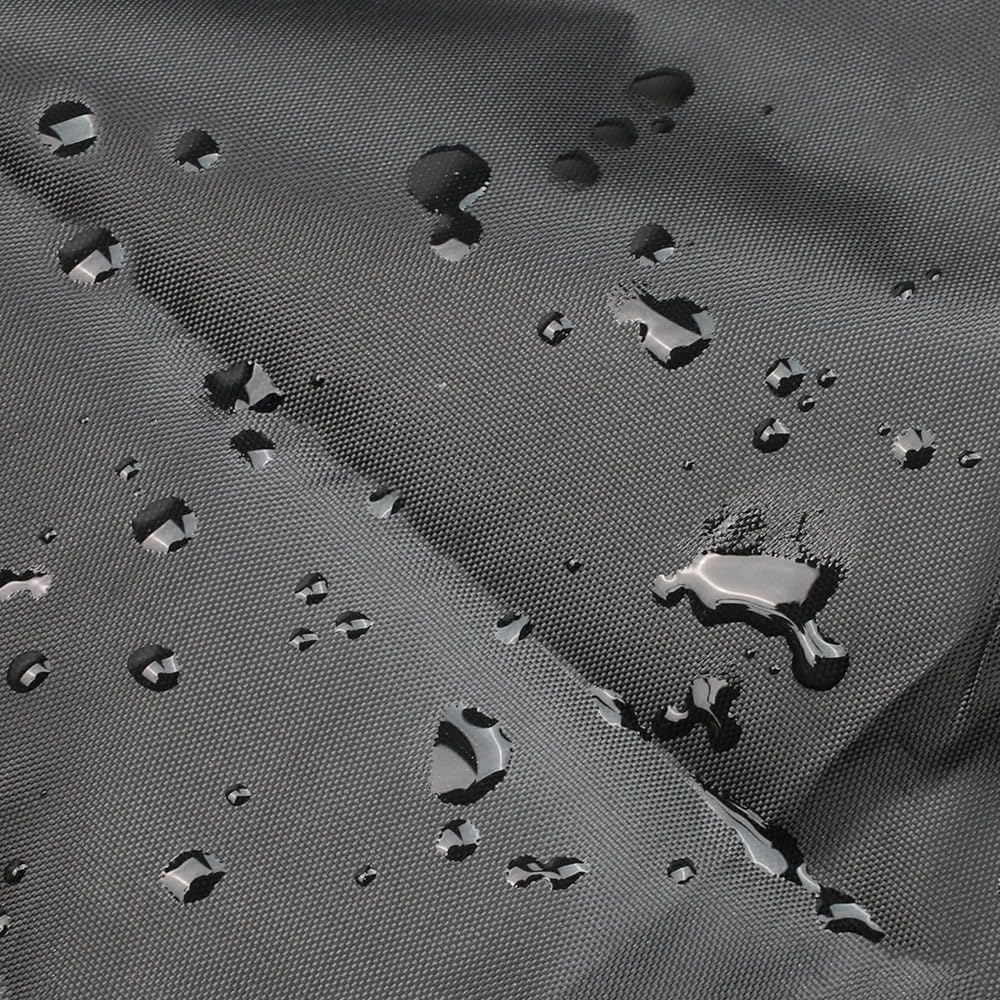 Lot de 2 housses de siège de bateau imperméables, réglables en tissu Oxford 210D pour chaises de yacht (noir)