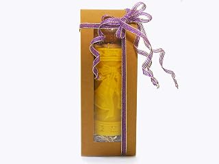 Twin Bells Cylinder Handmade Beeswax Candle | Natural Gift | Non-Toxic & Clean Burning Candle | Longburn Beeswax Candle | Christmas gift (Candle + Gift Box)