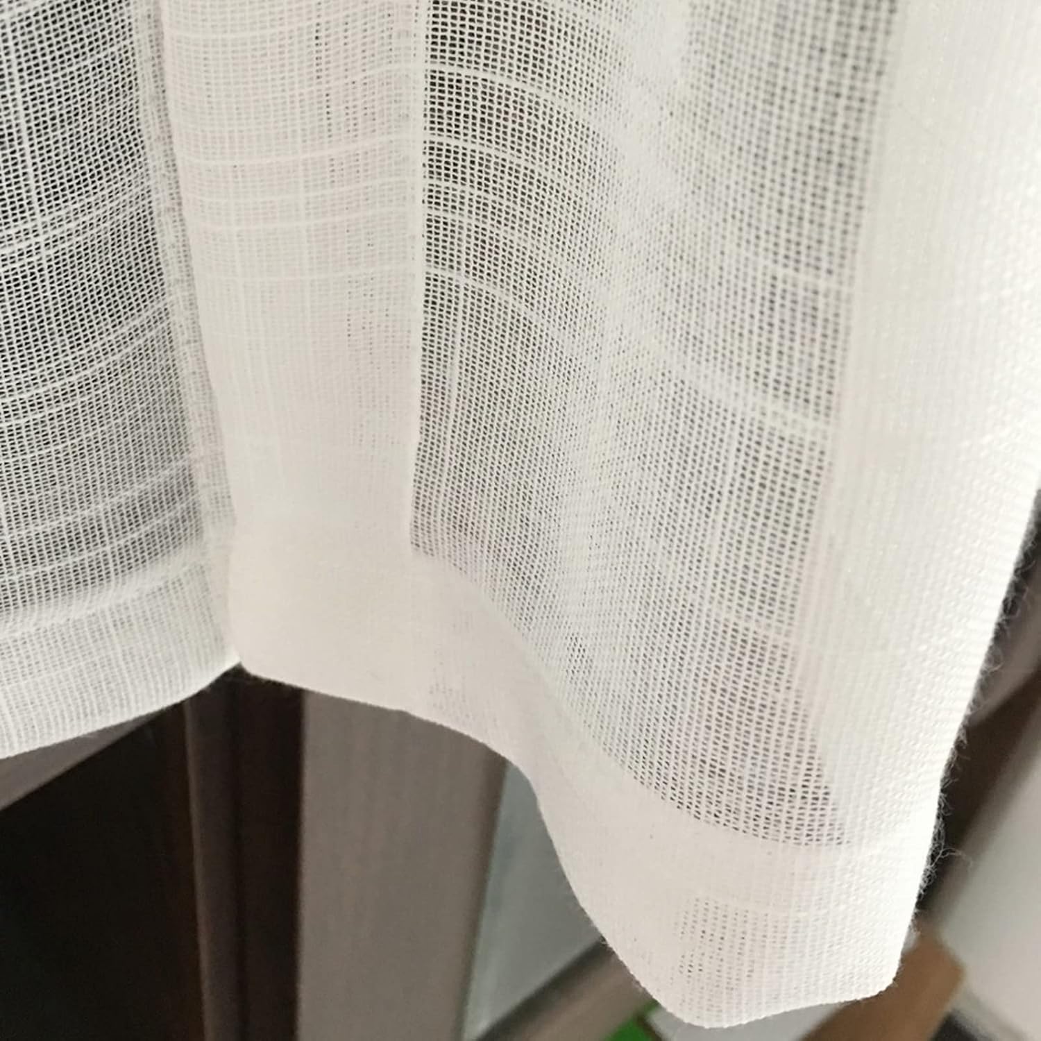 Short Curtain for Small Window Retro Solid White Semi Transparent Sheer Cotton Linen Embroidery Lace Voile Curtain Bistro Net Curtain Kitchen Curtain