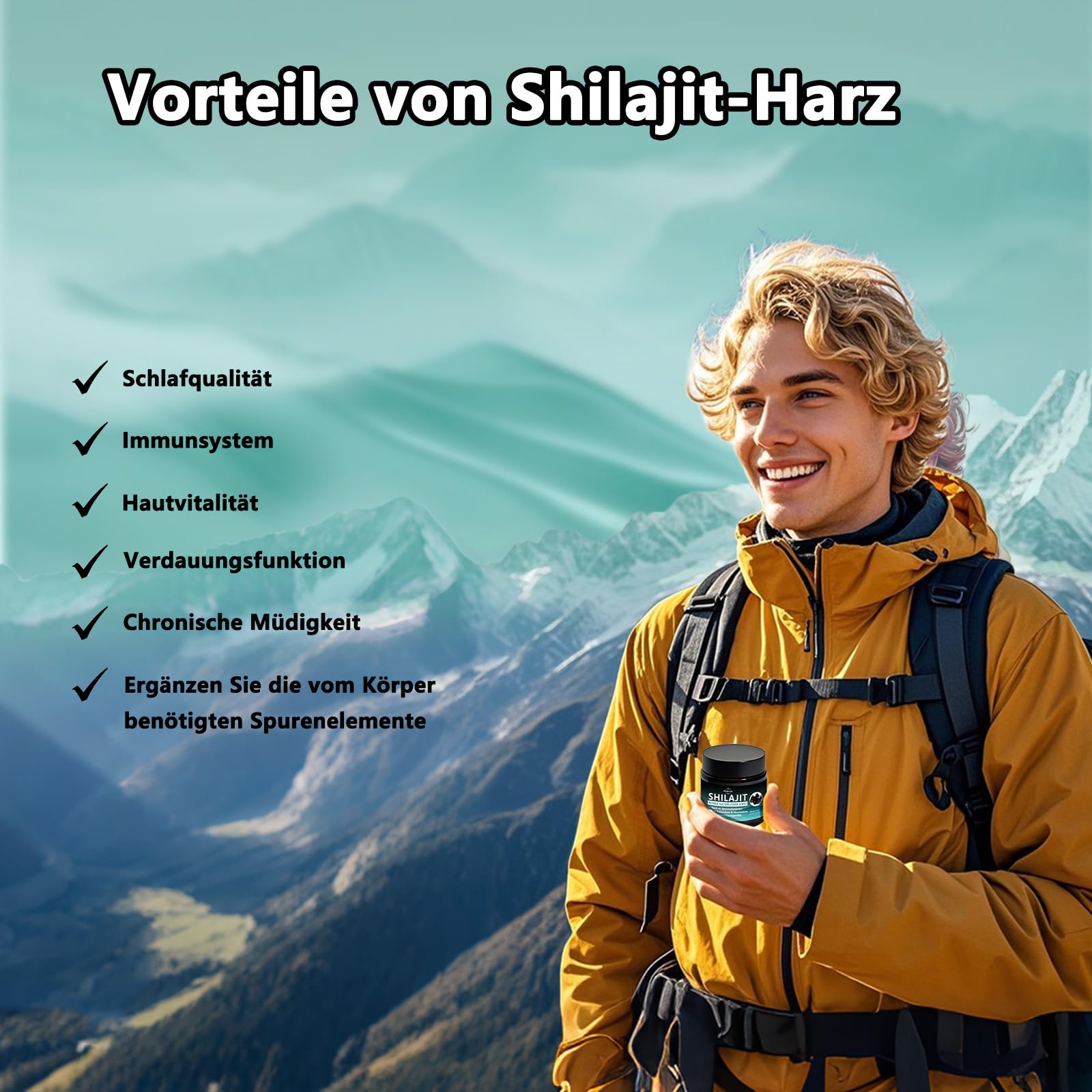 Resina natural Shilajit, Shilajit Himalaya original, para hombres y mujeres, 31 g