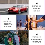 305Pcs Première voiture Aid Trousse de renouvellement des fournitures pour la maison d'affaires d'abord Aid Kits d'urgence pour bureau Business Compact Sac de charme pour les activités de plein air Patinage nautique