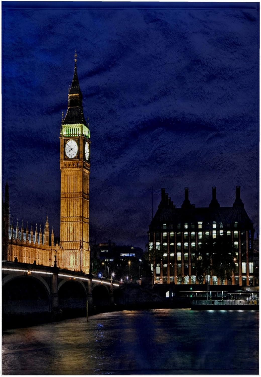 3dRose UK, London, Clock Tower, Big Ben at Dusk - EU33 BJA0009 - Jaynes Gallery 22x30 Bath Hand Pool Towel