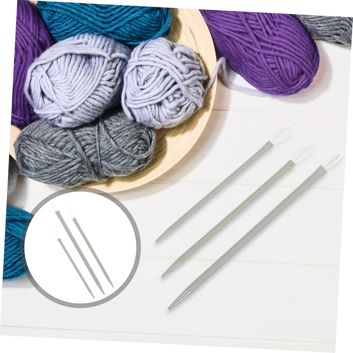 Gadpiparty 6Pcs Wool Yarn Threading Needles Durable Darning and Stitchery Needles for Easy Hand Sewing for Knitting Supplies and Craft Projects
