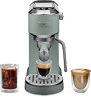 Vista 13 de De'Longhi Dedica Duo Máquina de Espresso Compacta - Cafetera de Preparación en Frío con Varilla Espumadora de Leche - para Espresso, Café Caliente