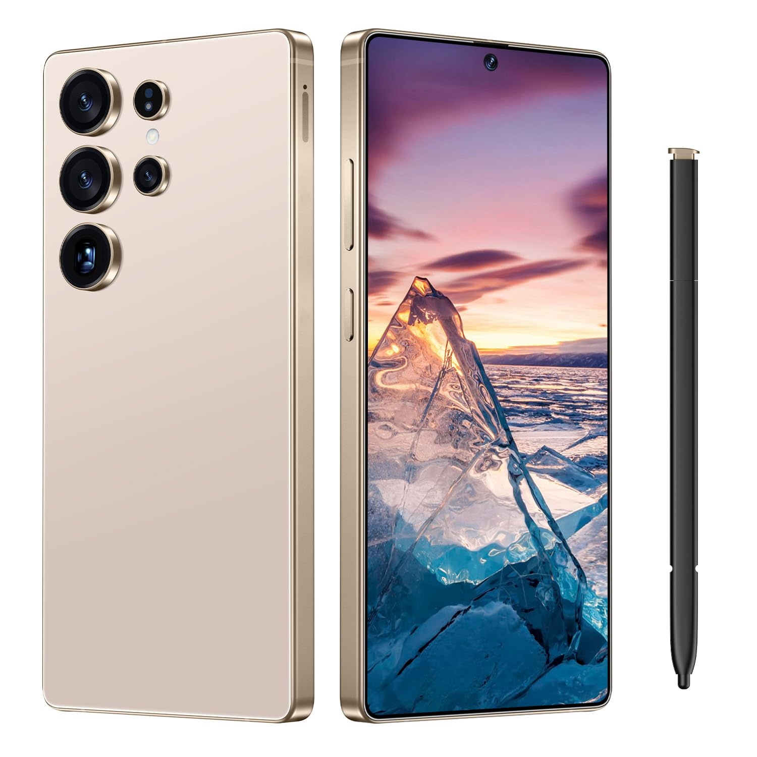 I25 Ultra Unlocked Smartphone,16+512GB Unlocked Phone,6.9" HD+ Display,Built in Pen,Snapdragon 8 Gen3 7000mAh Dual Speakers 5G/Face ID/Fingerprint Lock/Dual SIM/GPS (Desert Titanium)