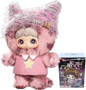 CALEMBOU Vinyl Plush Blind Box, MayMei Kitten Academy Series Soft Stuffed Keychain, Collectible for Birthday Christmas, Random 1 Box