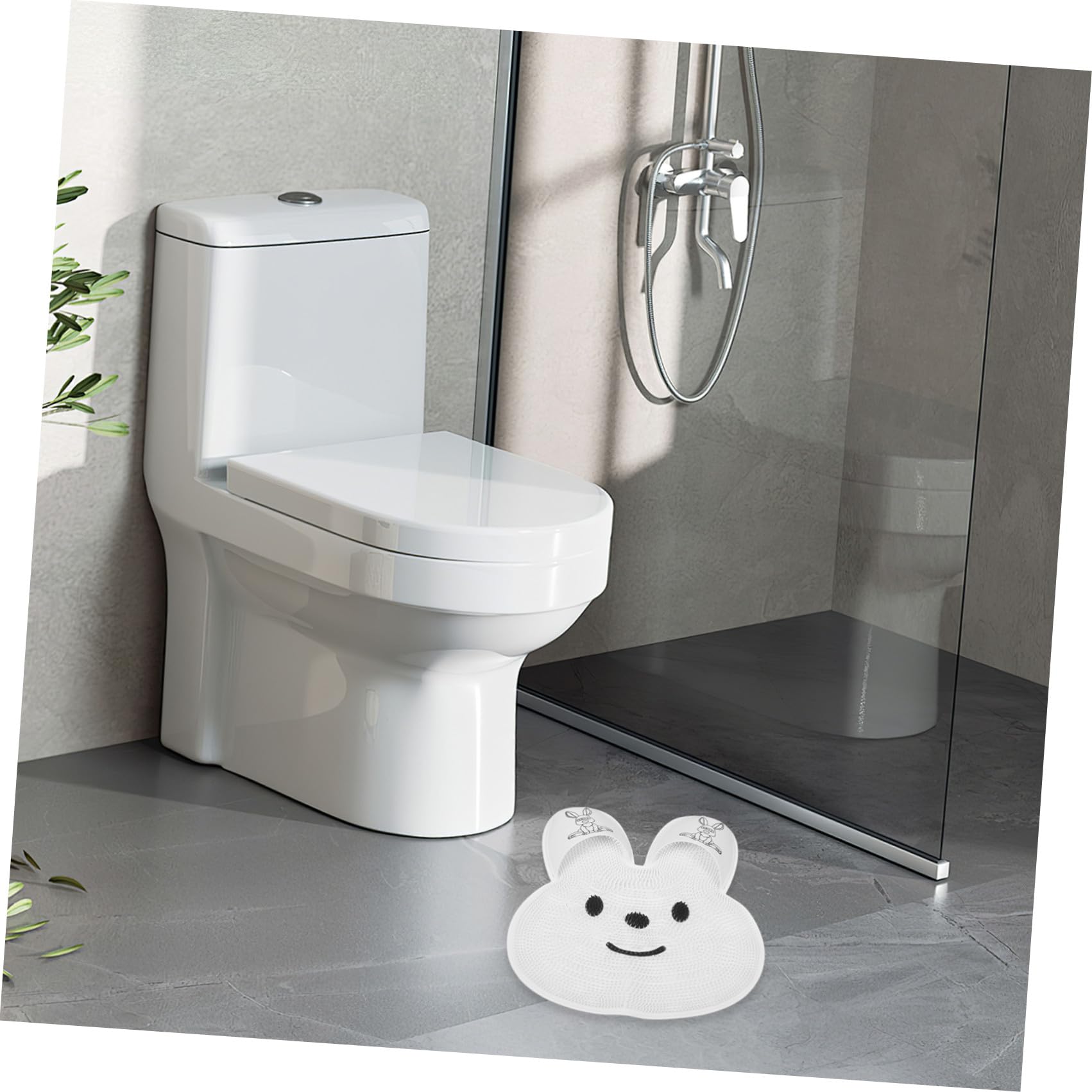 Tappetino Rimuove Antiscivolo Silicone a Forma di in e Bianco Esfoliante Pelle Morta, Massaggio Bagno Piedi per Tutta