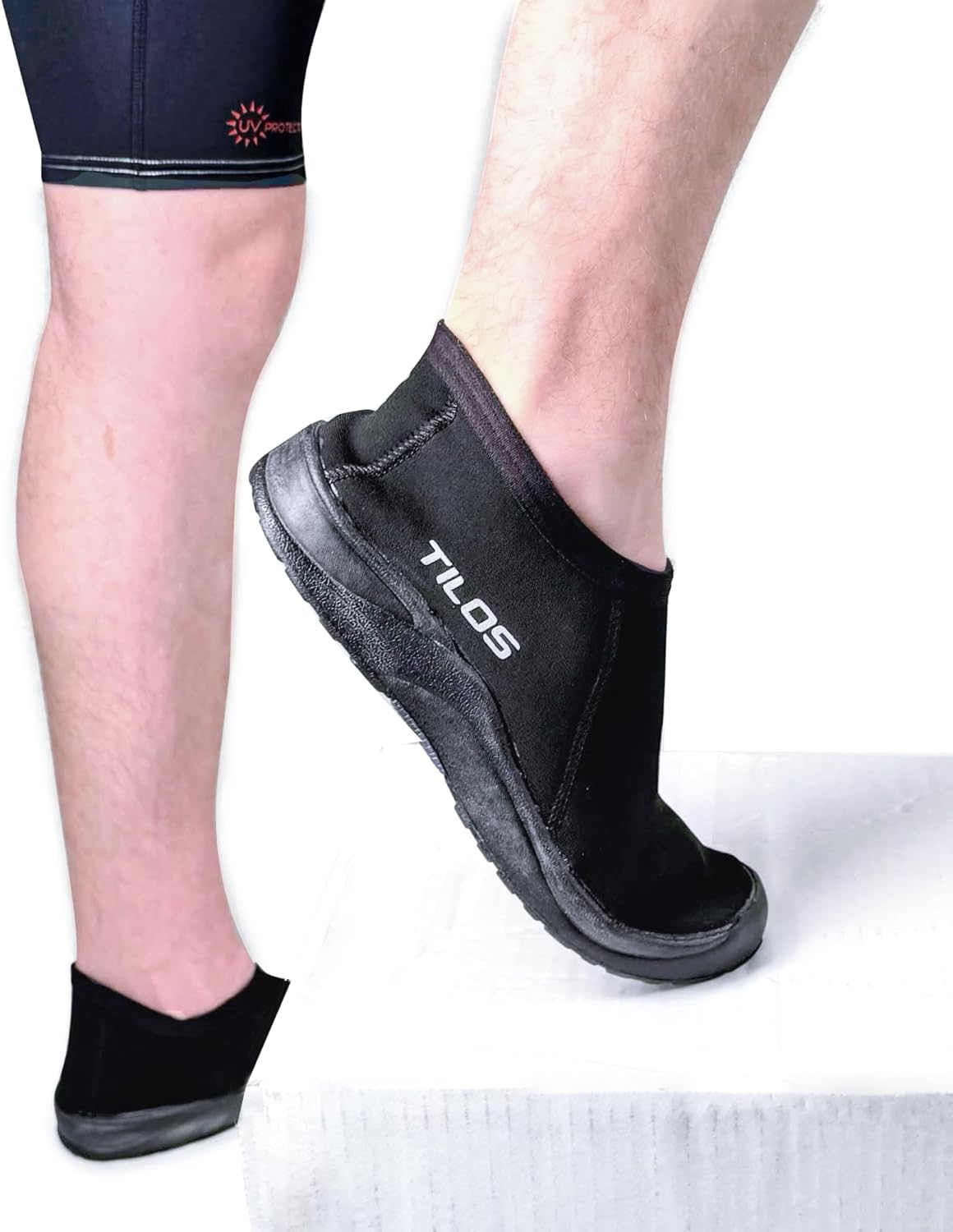 Tilos 3mm Low Cut Molded Sole Beach Boot - Comfortable Arch Support & Limestone Neoprene