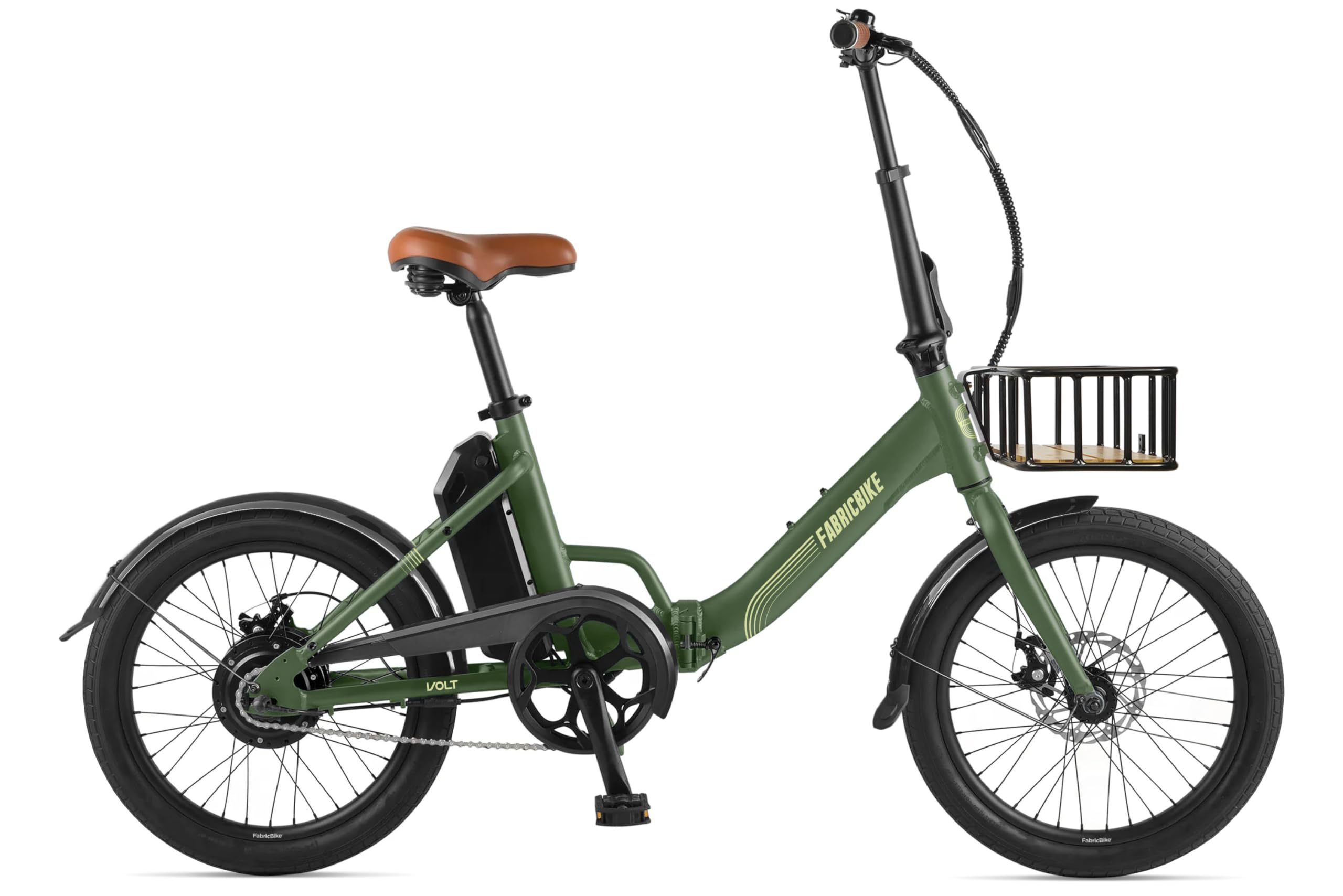 FabricBike Volt Vélo électrique Pliable pour Adulte 20", Moteur de 250 W, Batterie Amovible 36 V 10 Ah, Vitesse 25 km/h