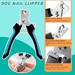 Trousse de grooming pour chiens, fournitures de g Rooming pour chien, Hamac pour chien , Harnais pour chien de grolling, Clippers pour ongles pour chiens , Crochets , Kit de hammam pour égratignures de ongles / cheveux (Coffee, S)