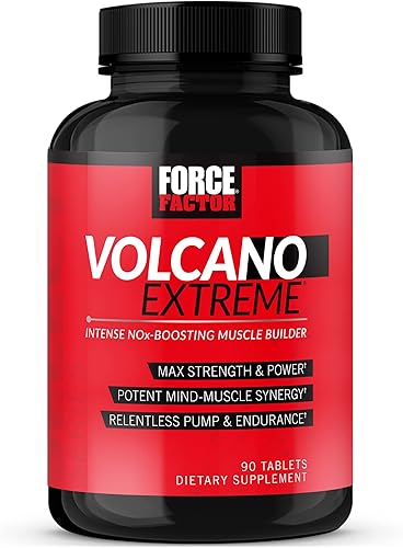 VolcaNO Extreme Pre Workout Suplemento de refuerzo de óxido nítrico para hombres con creatina L-citrulina y huperzina A para mejores bombas