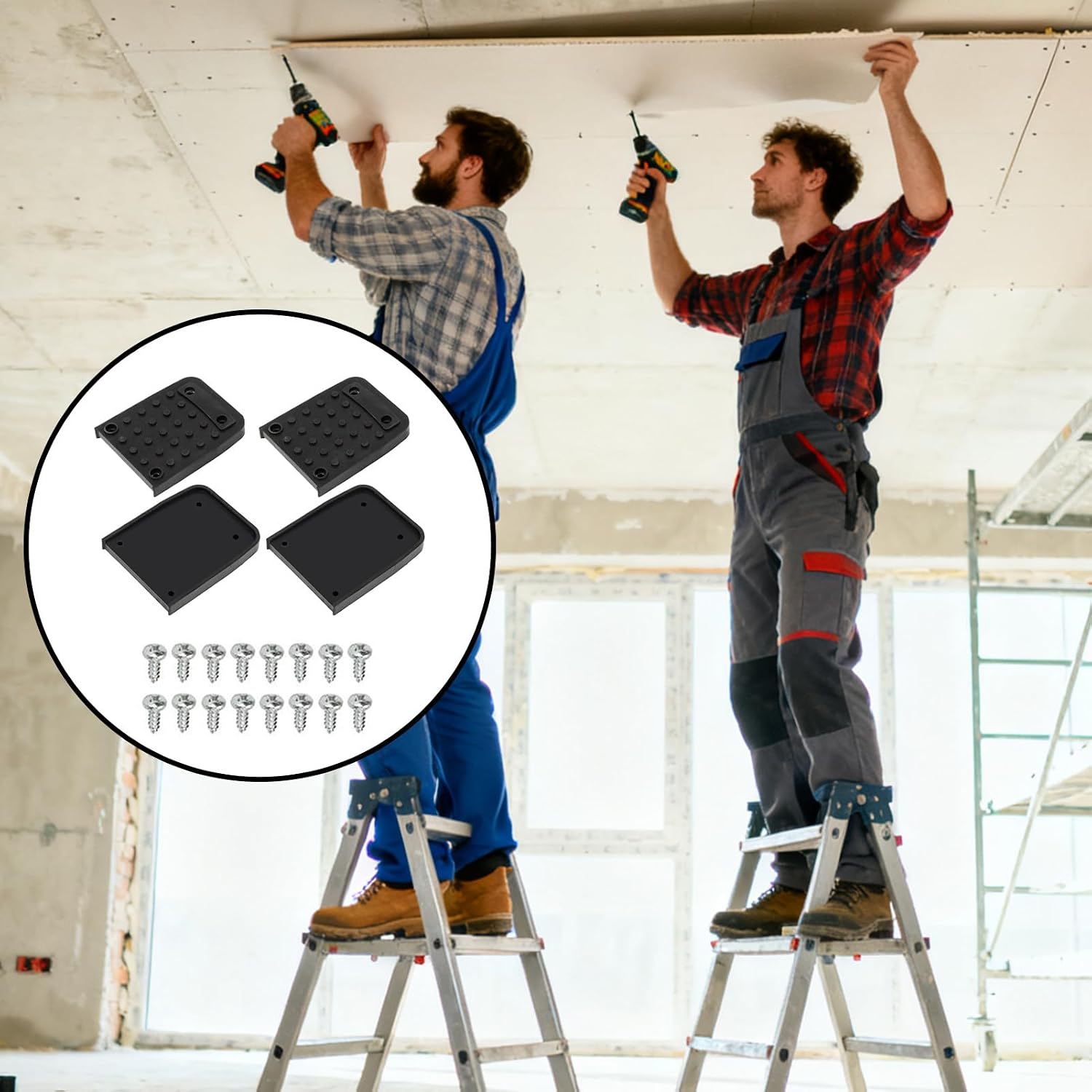 Drywall Stilt Soles 4 Pieces Scaffolding Sliders