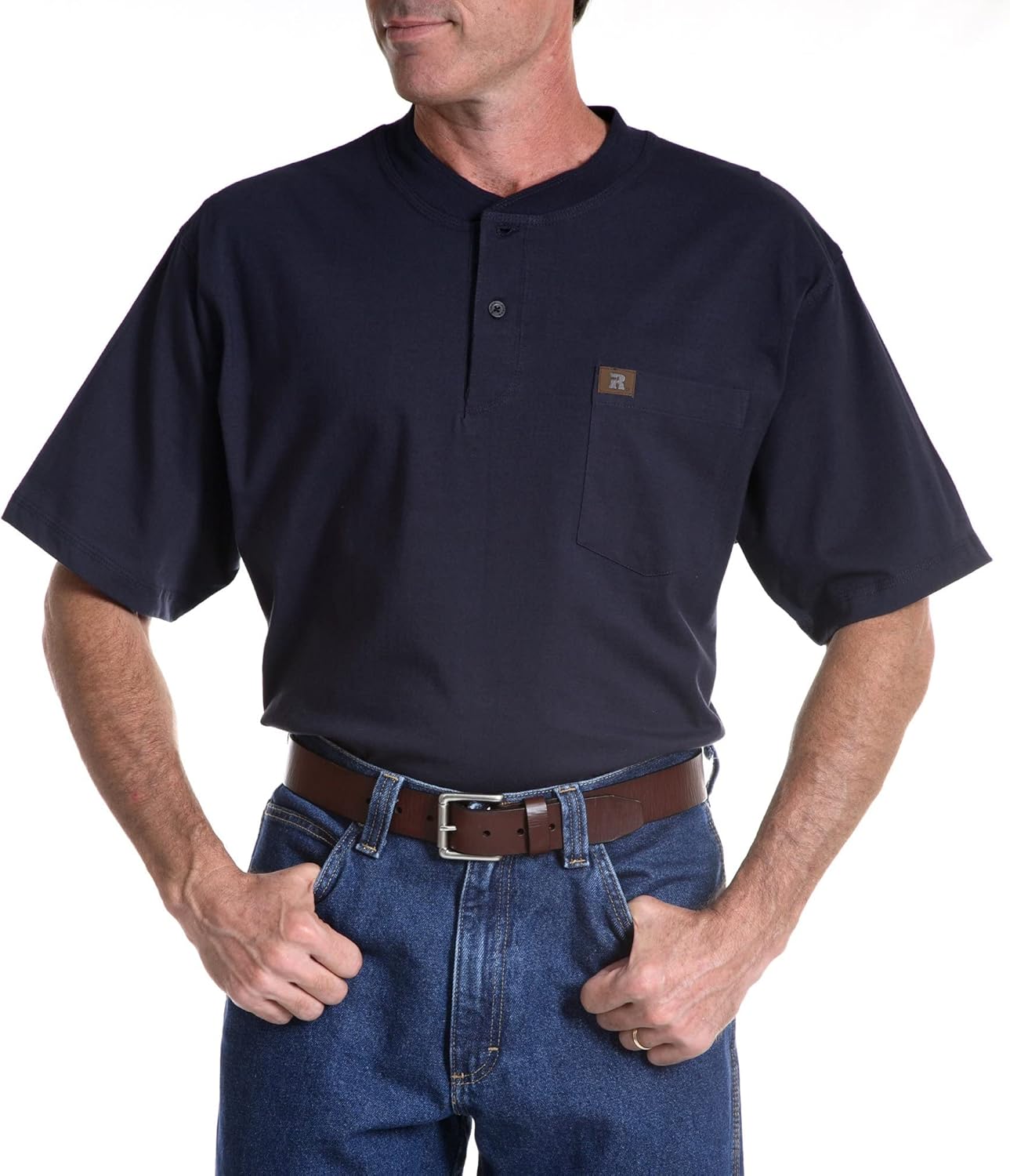 Wrangler Riggs Workwear Men's Short Sleeve Henley - Image 4