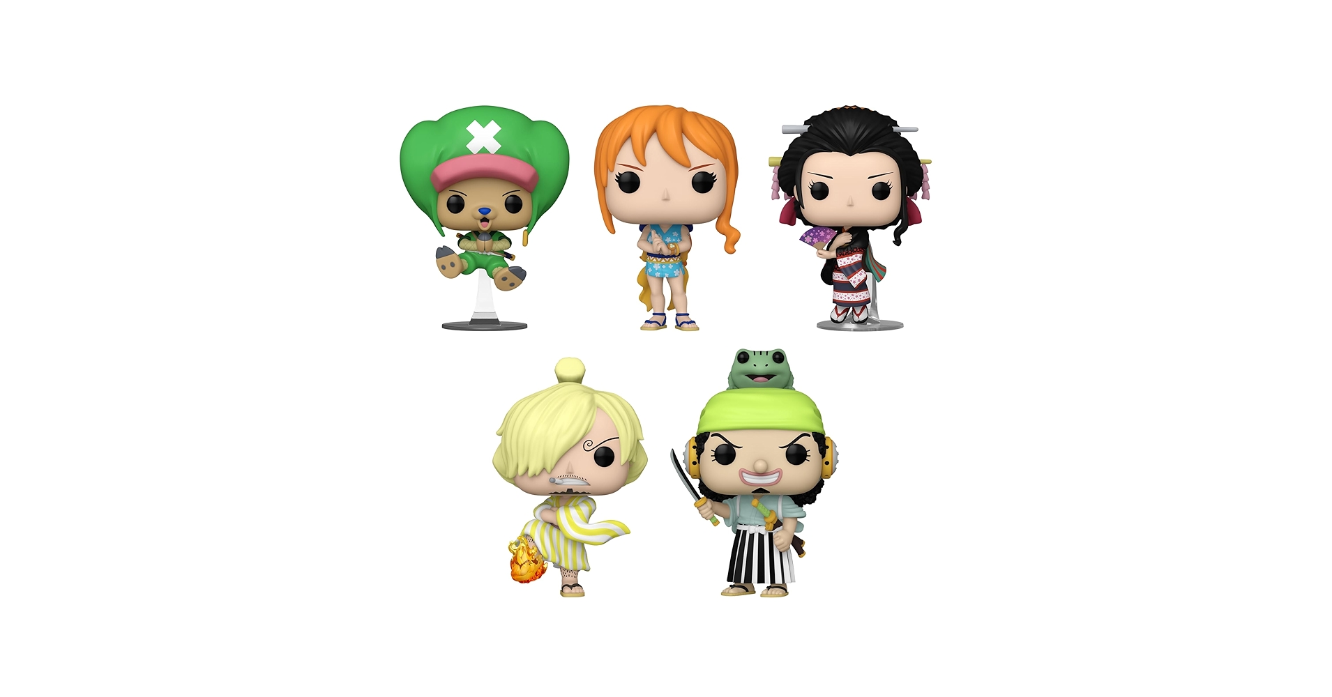 Amazon.com: Funko Pop! One Piece Wano Outfits Set of 5