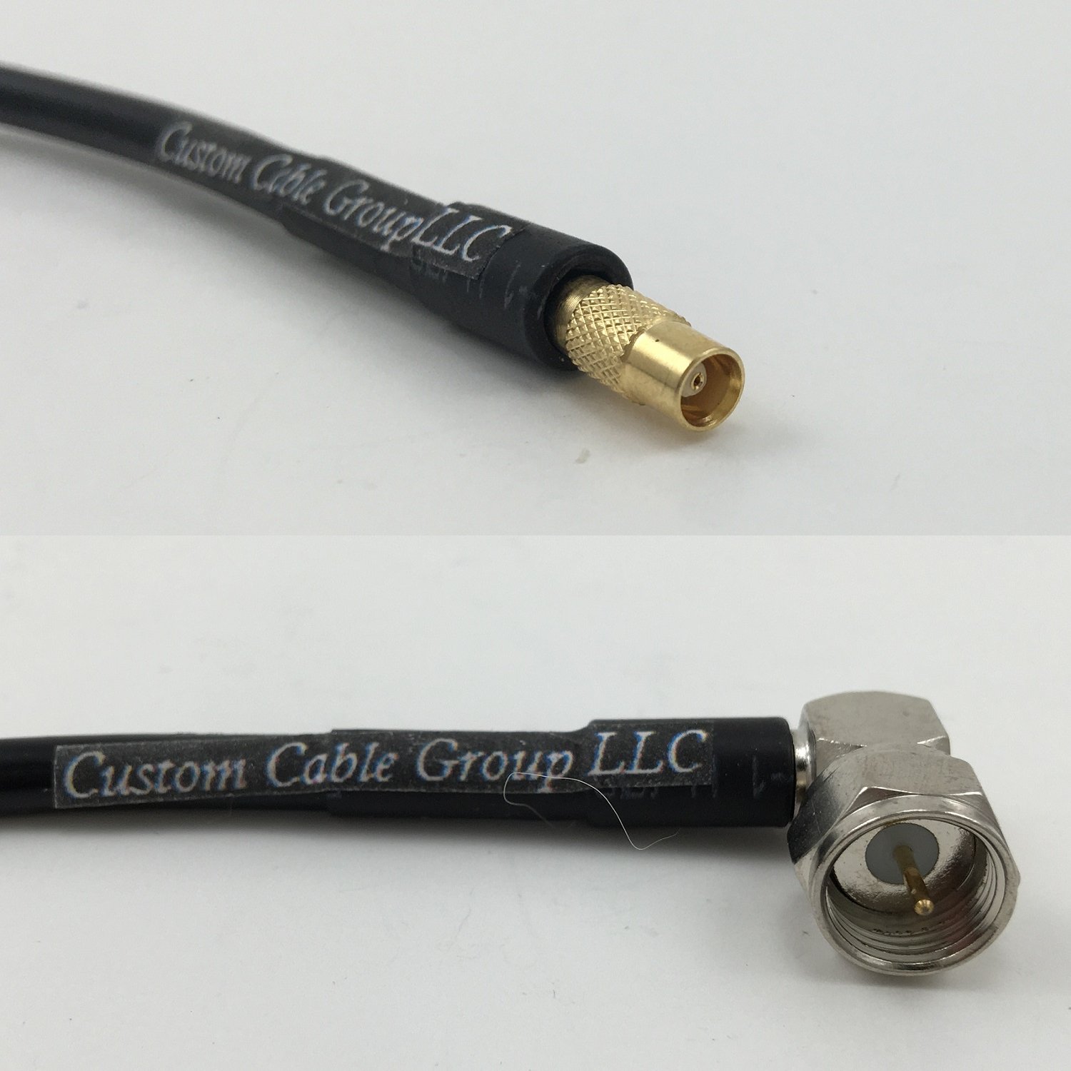 3 feet RG188 MCX FEMALE to F MALE ANGLE Pigtail Jumper RF coaxial cable 50ohm Quick USA Shipping
