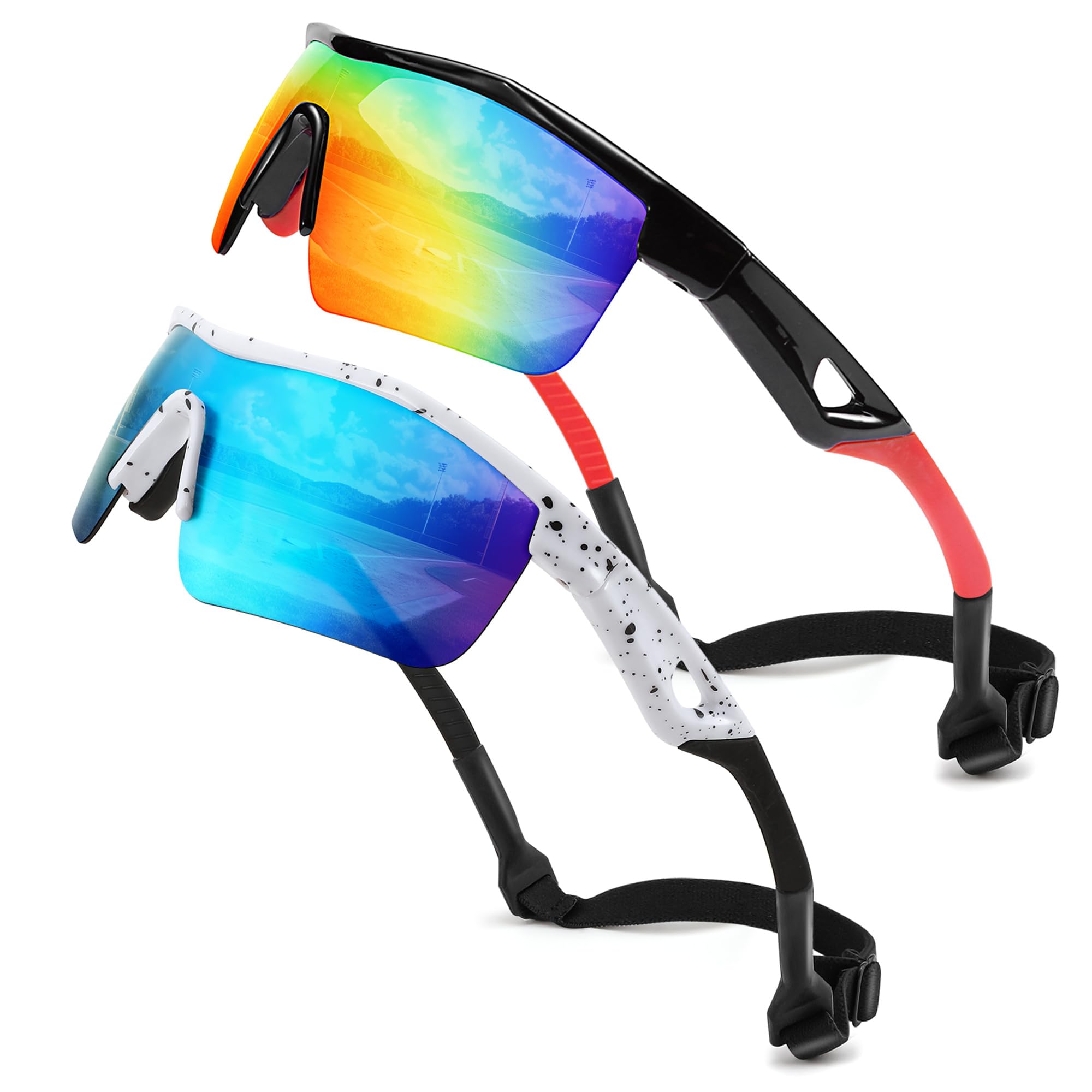 FEISEDY Kids Polarized Sports Sunglasses, TR90 UV400 Baseball Cycling