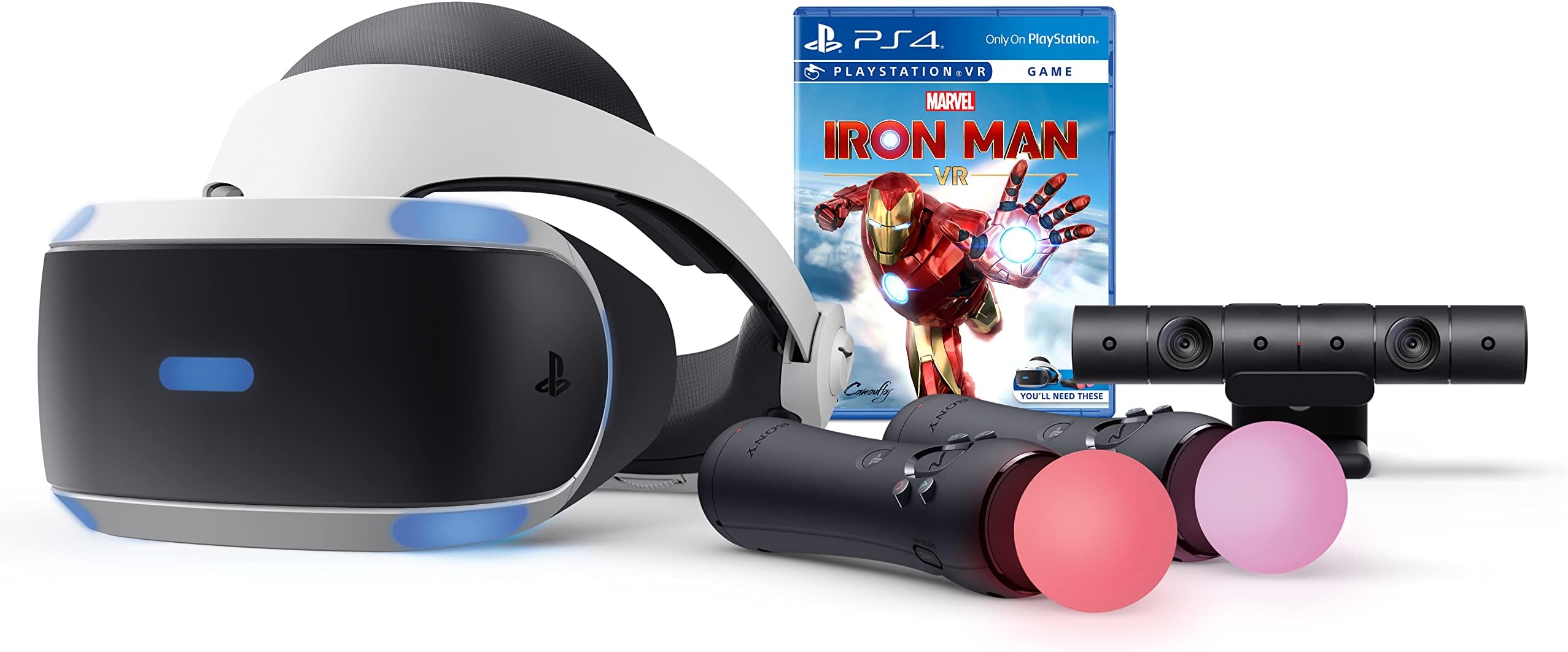 RPlay Play-Station VR Marvel's Iron Man VR Bundle: Play-Station VR Headset, Camera, 2 Move Motion Controllers and Marvel's Iron Man VR Digital Code - ACBLI USW HDMI_Cable