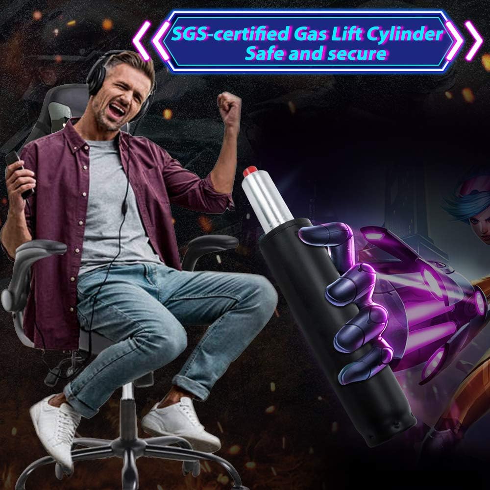 Gaming Chair Ergonomic Home Office Video Game Chairs Massage PU Leather Computer Chair Adjustable Swivel Chairs with Lumbar Support Headrest, Camo