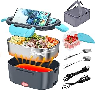 Electric Lunch Box, Food Warmer Heater 12V 24V 110V, 80W...