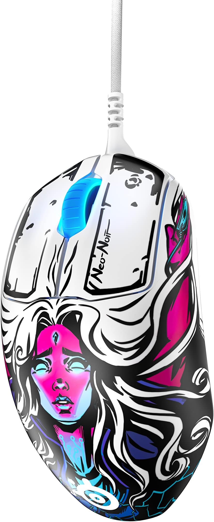 Prime FPS Gaming Mouse – 18,000 CPI TrueMove Pro Optical Sensor – 5 Programmable Buttons – Magnetic Optical Switches – Brilliant Prism RGB Lighting - Neo Noir