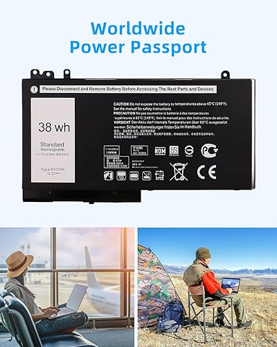 Miniatura 43 de 68WH GJKNX 7.6V Batería de repuesto para Dell Latitude 5480 5580 5490 5491 5580 5590 5591 5280 5288 5488 5491 5495 E5480 E5580 E5495 0 E55 Alto