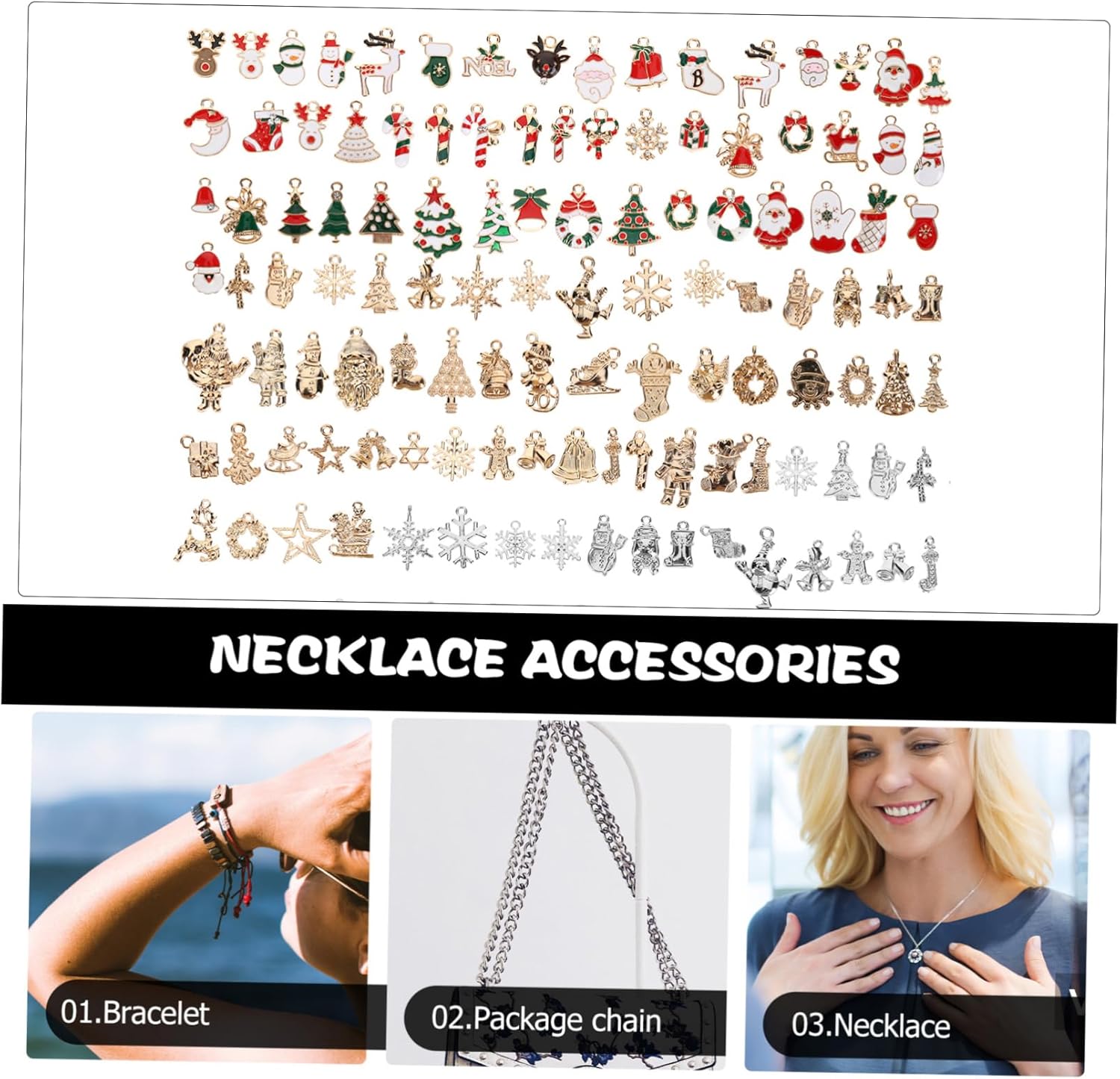 [Angoily] 600 個ャーム ペンダント ミニ合金製 手作りジュ 用 レット 用飾り