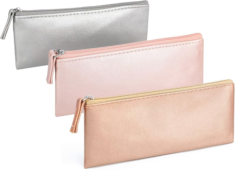 Necessaire pequena SumDirect em couro PU com zíper