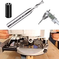 Vista 25 de Spiral Router Bit 1/4 Inch Shank Up Cut Spiral Router Bit 2 Flutes HRC55 Solid Carbide Spiral Milling Tool 1/4 Inch Cutting Diameter 3 inch Extra