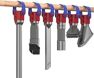 8PCs Accessory Hangers compatible with Dyson V7 V8 V10 V11 V15 Vacuum Cleaners, Movable Attachment Holders fit for Dyson Vacuum Accessory Storage Tool Replacement Part (Accessories NOT Included)