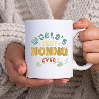 World's Best Nonno Ever - Funny Italian Grandpa Mens BlackMug, Tea Mug, Tea Cup, Coffee Cup