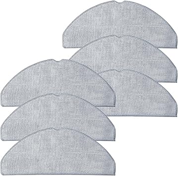 6 Pack Mop Pads for Roborock Q7 M5 / Q7 M5+ / Q7 L5 / Q7 L5+ Robot Vacuum Cleaner, Spin Cleaning Pads Replacement Parts AccessoriesNot for Q7 / Q7 MAX / Q5 MAX