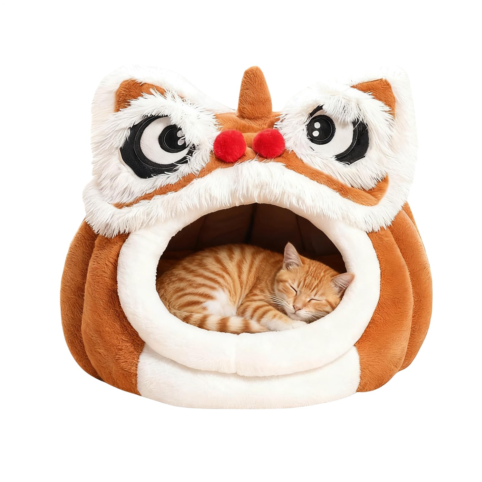 Tunel suave y comodo para gatos casa con aislamiento termico para invierno