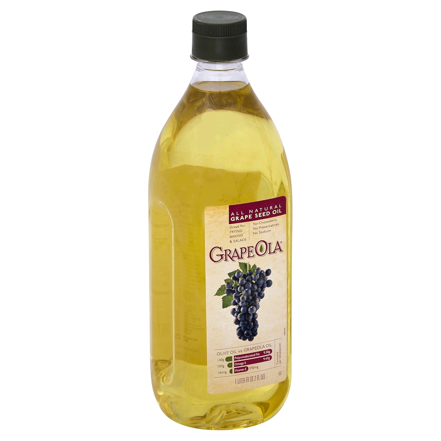 Grape.ola Grapeseed Oil 1 L (Pack of 12)