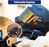 LEXIN B4FM Motorcycle Bluetooth Headset Helmet Intercom Communication System for up to 10 Motorcycles with 2000 m Range Motorcycle Helmet Intercom with Music-Sharing Function Double Pack