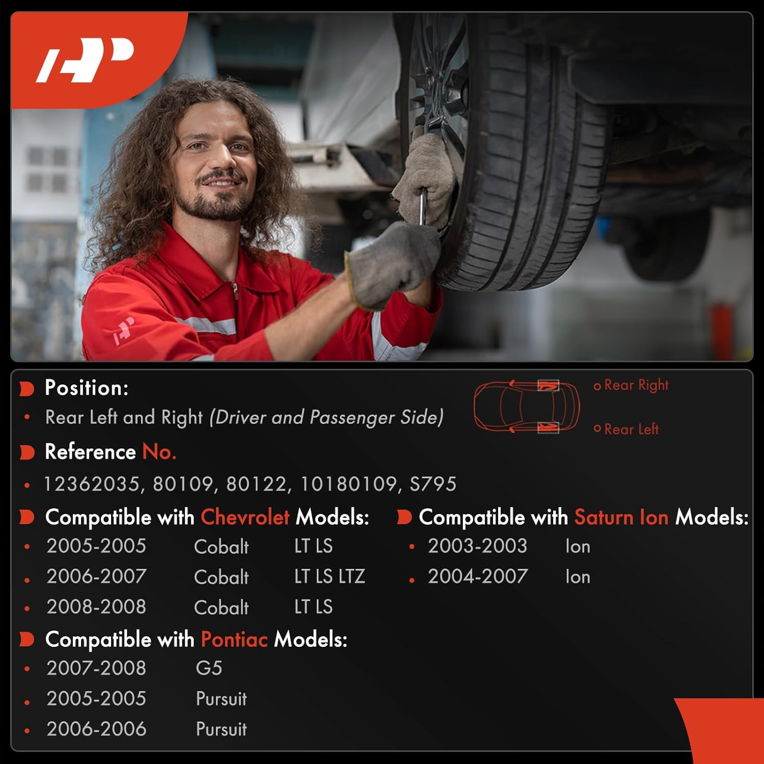 A-Premium 10.67 in (271 mm) Rear Brake Drums Set Compatible with Select Chevrolet, Saturn and Pontiac Models - Cobalt 2005-2008, Ion 2003-2007, G5 2007-2008, Pursuit 2005-2006, 2 Pcs