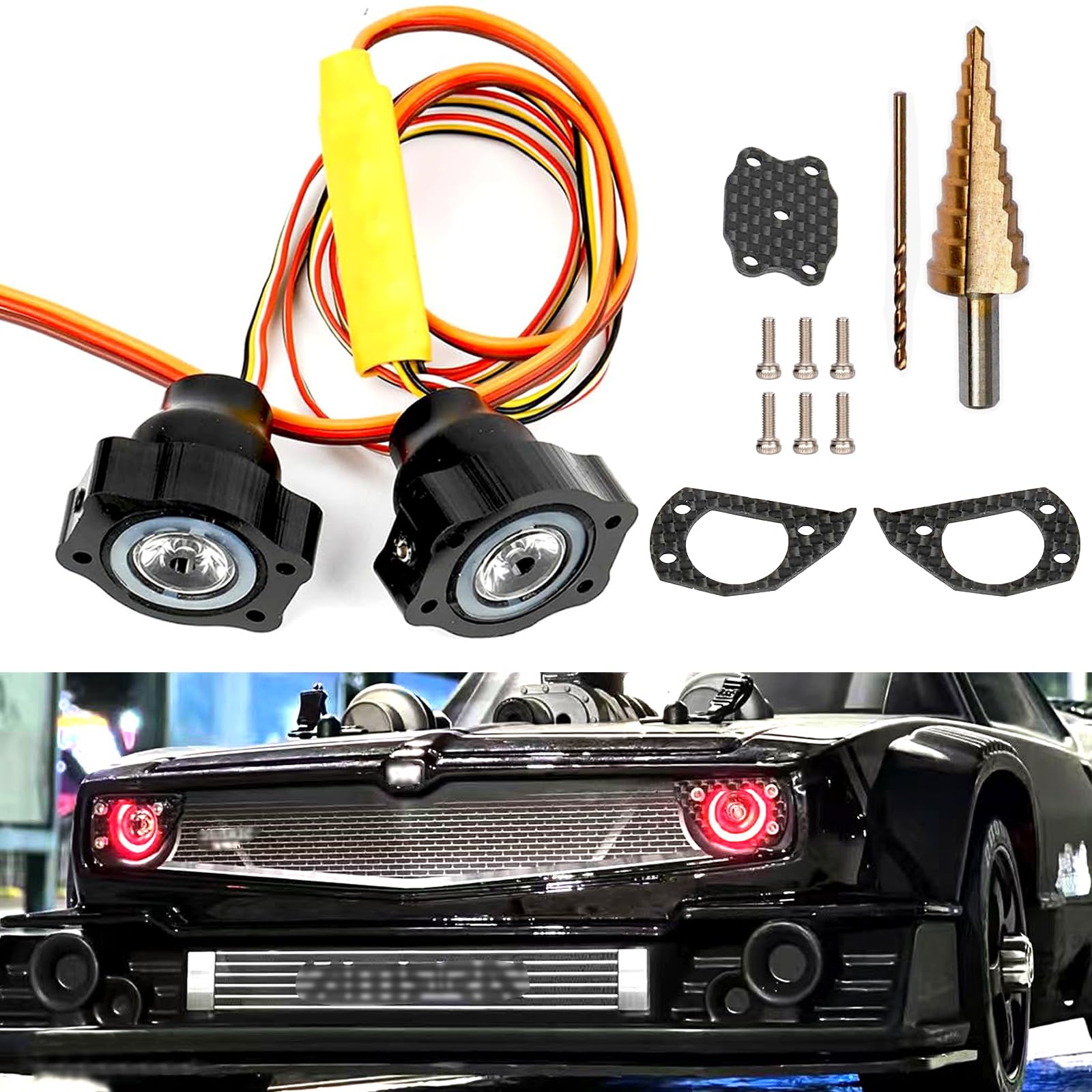 Photo 1 of Lights Kit for Arrma 6S 1/7 Felony,Nylon Build NOT 3D Printed Lamp Upgrade