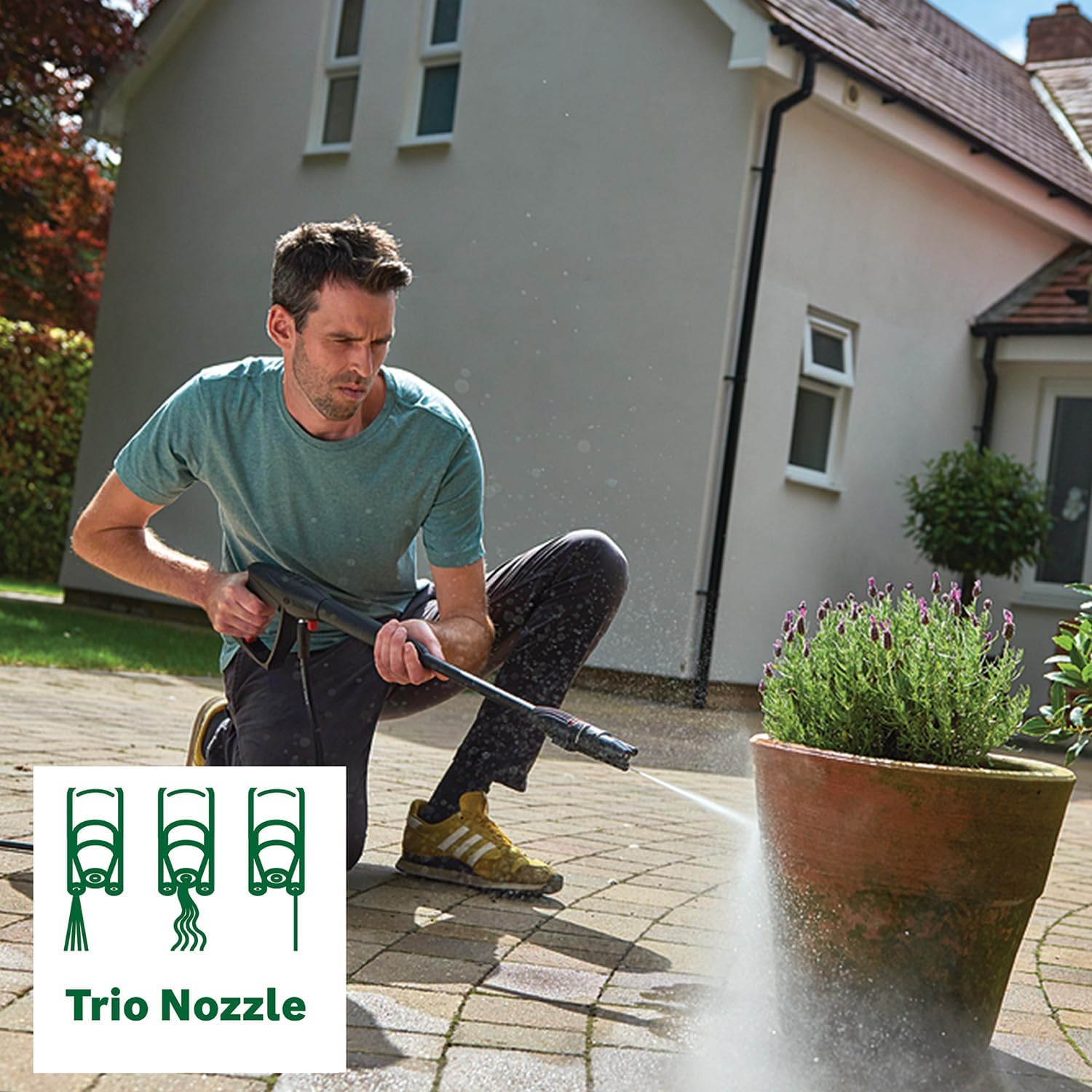 Bosch 1700 Watt Electric High Pressure Washer Cleaner 1885 PSI with High Pressure Gun, Lance, 6 m Hose, 3-in-1 Nozzle & Detergent Nozzle, Self Priming Capable, Double Filtration, On-Board Accessory