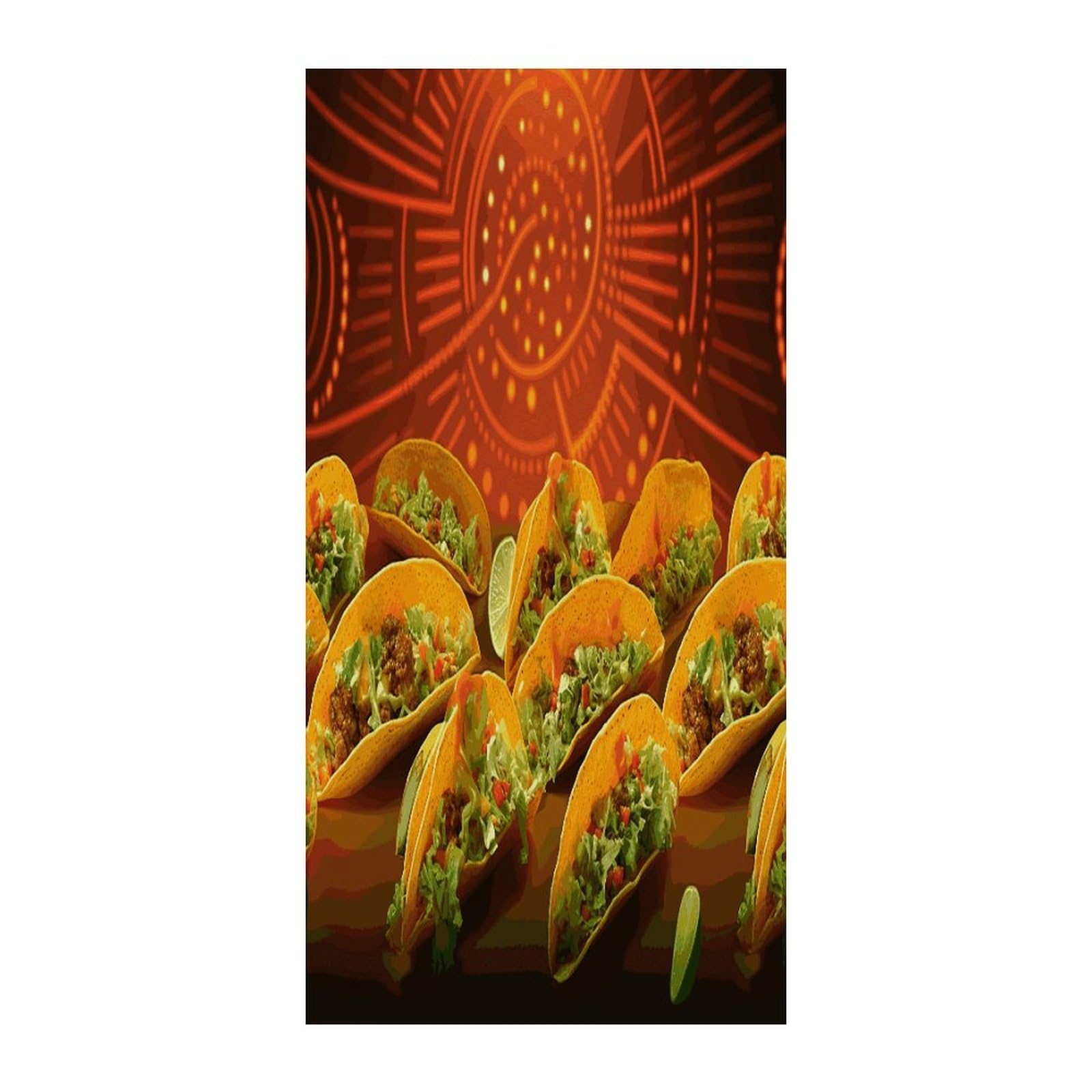 Fekiloot Style Food Pattern Funny Door Curtain Room Divider Curtains