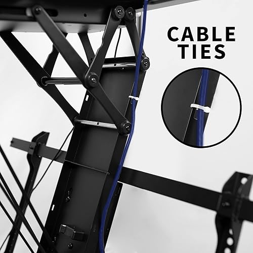 Miniatura 9 de VIVO Soporte de techo eléctrico para TV para pantallas de 40 a 85 pulgadas, soporte VESA de techo inclinado motorizado abatible grande, paquete