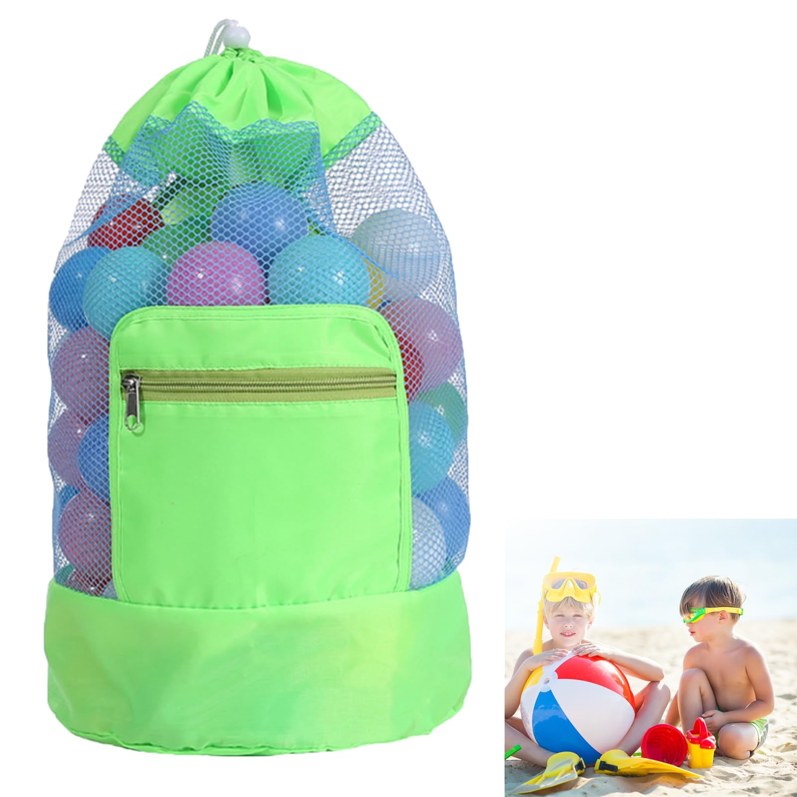 Borsa Porta Giochi Spiaggia, Grande Borsa da Spiaggia in Rete, Portatili  Pieghevoli Giochi Borsa a Rete, Rete Giochi Spiaggia Pieghevole per Viaggi,  Nuoto (Verde) : Amazon.it: Casa e cucina