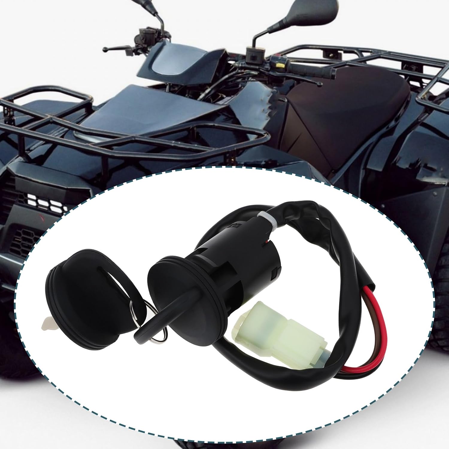 ATV Ignition Switch Lock with Keys Compatible with Kymco KXR 250 MXU 250 MXU 250 S MXU 30