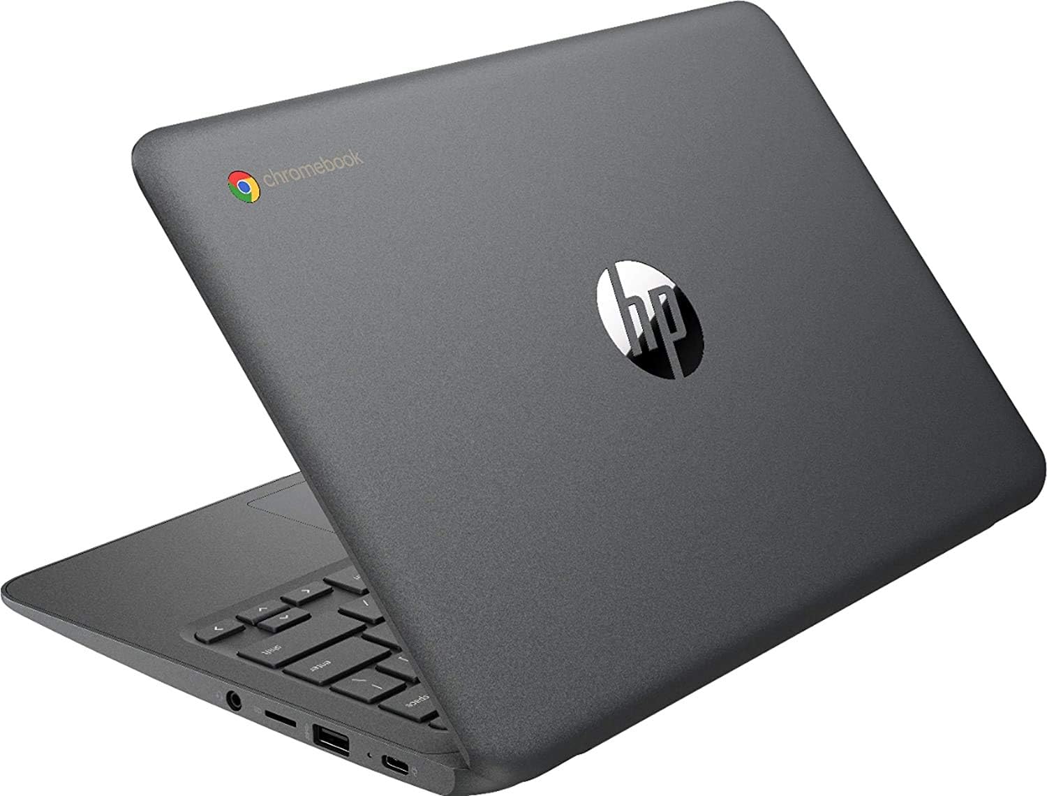 HP Chromebook 11.6 Inch Laptop, Intel Celeron N3350 up to 2.4 GHz, 4GB LPDDR2 RAM, 32GB eMMC, WiFi, Bluetooth, Webcam, Chrome OS + NexiGo 32GB MicroSD Card Bundle