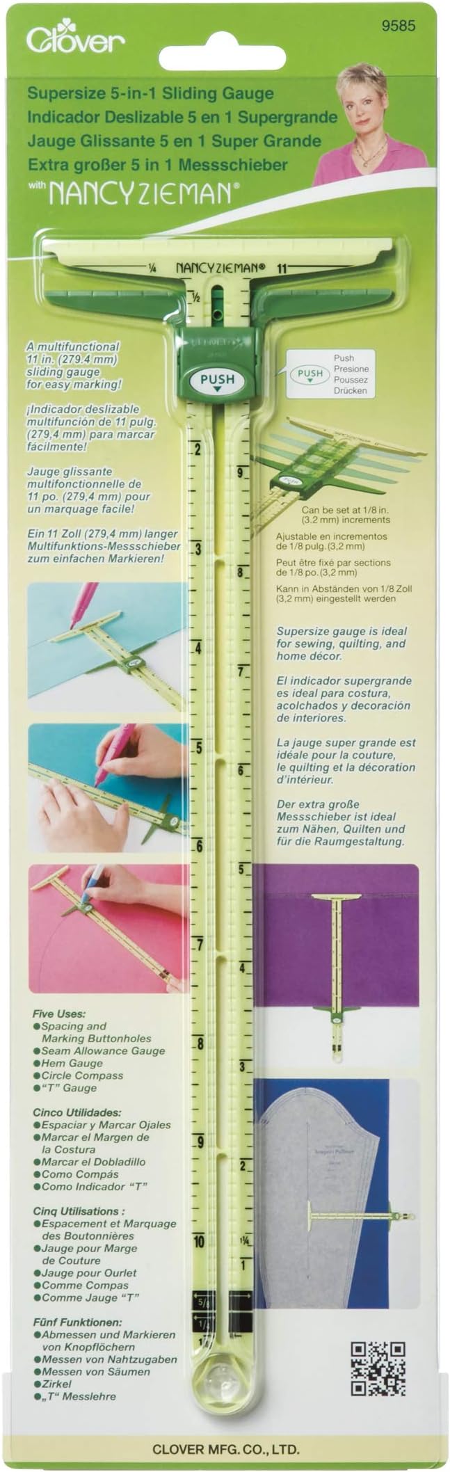 Clover Supersize 5in1 Sliding Gauge, Multi-Colour