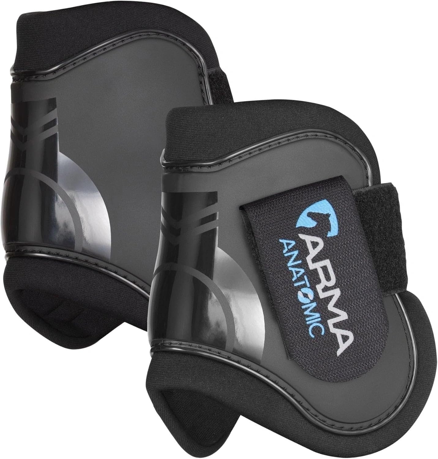 Shires Arma Fetlock Boots - Black/Black Cob/Full