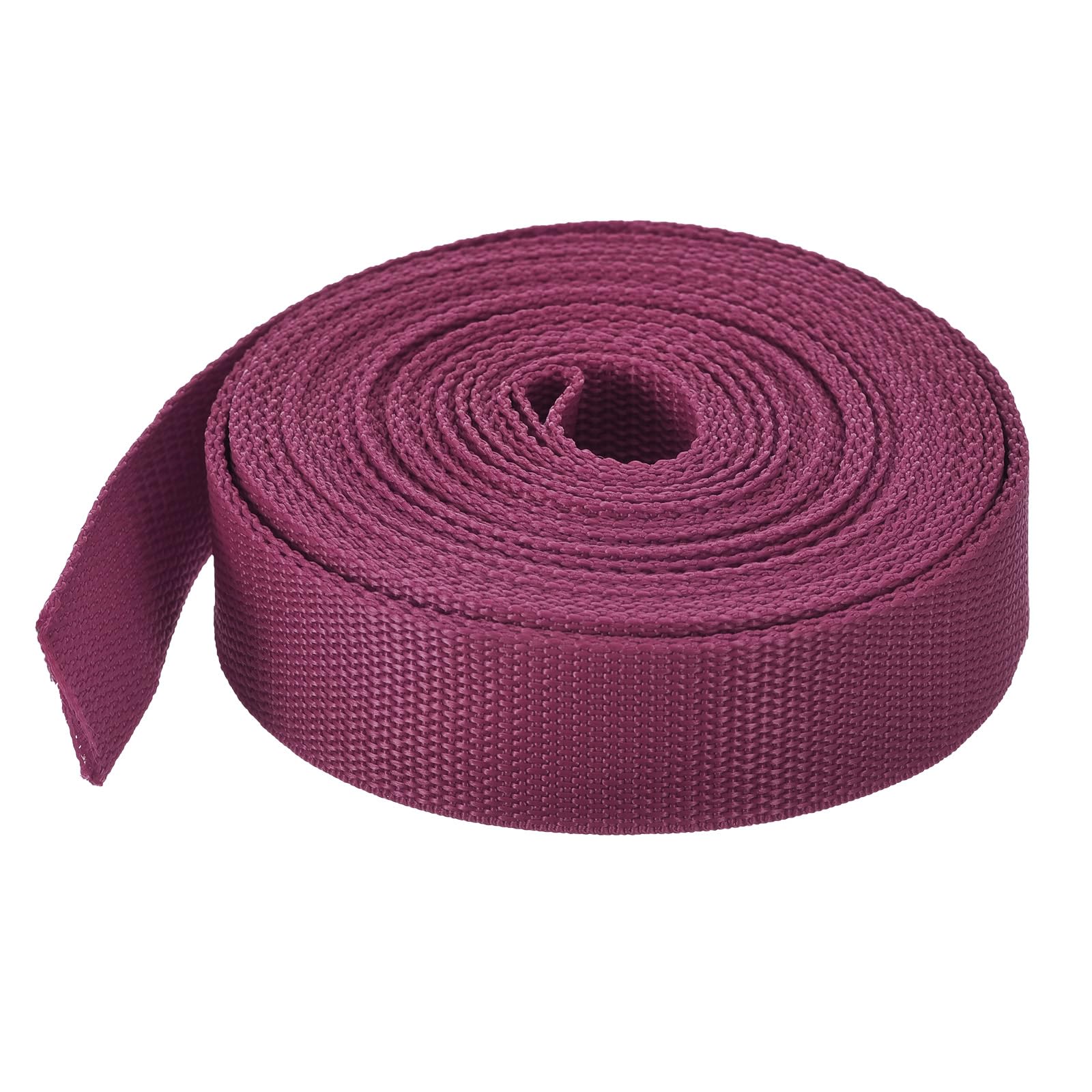 MECCANIXITY Lightweight Polypropylene Webbing Strap 0.8" 10 Yard Backpack Strapping Band Dark Red for Outdoor Luggage Cargo Straps