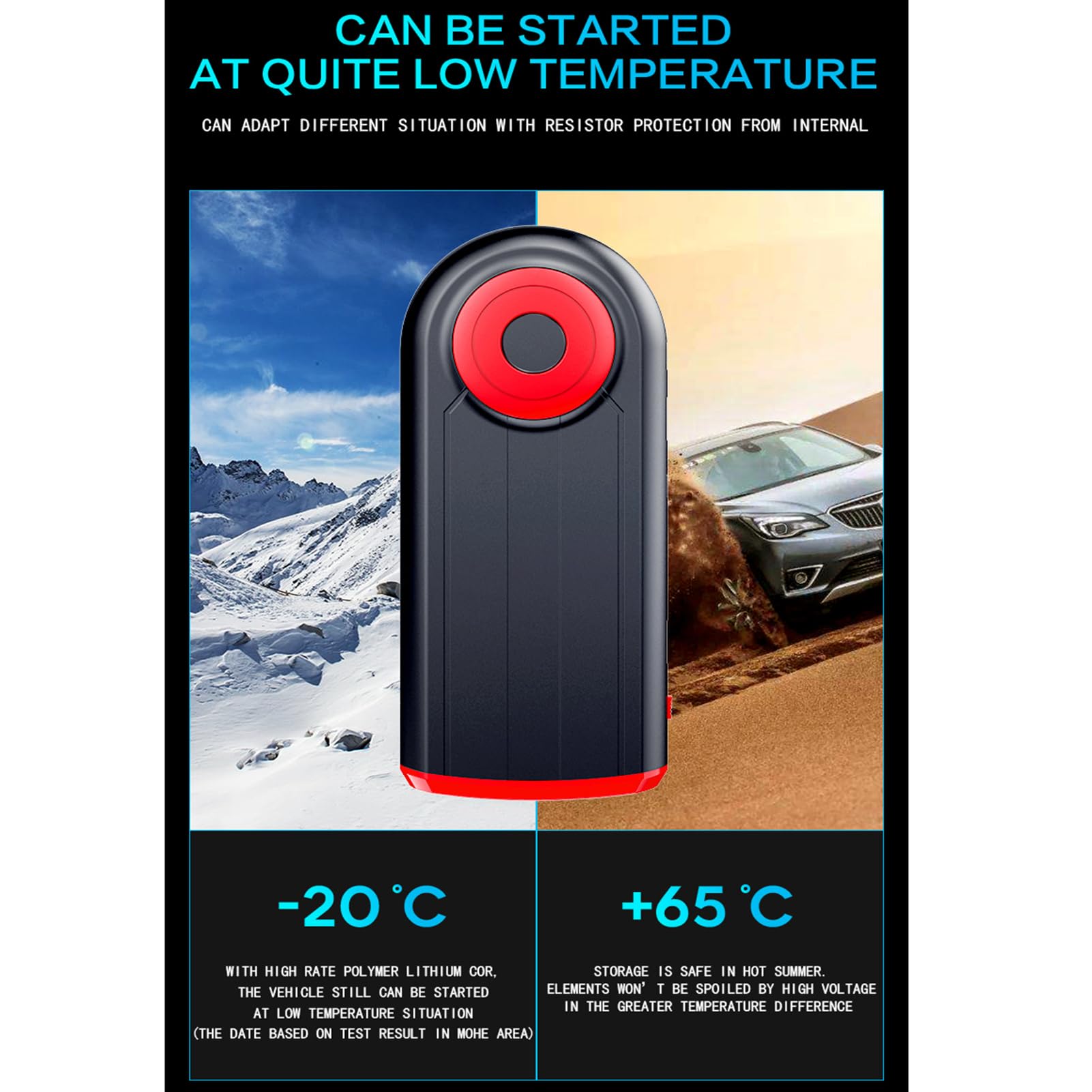 Avviatore di emergenza per auto, caricabatterie portatile da 12000 mAh, booster per auto, 1000 A, carica rapida, supporto per batteria, cavo di avviamento, luce LED multimodale con porta USB per vei