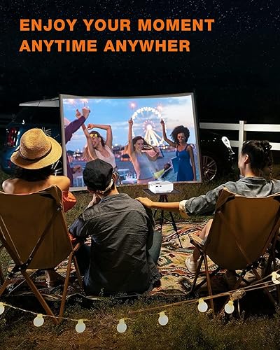 Miniatura 8 de Mini proyector proyector TOPVISION 2400Lux con pantalla de sincronización para teléfono inteligente compatible con 1080P pantalla de 176 pulgadas