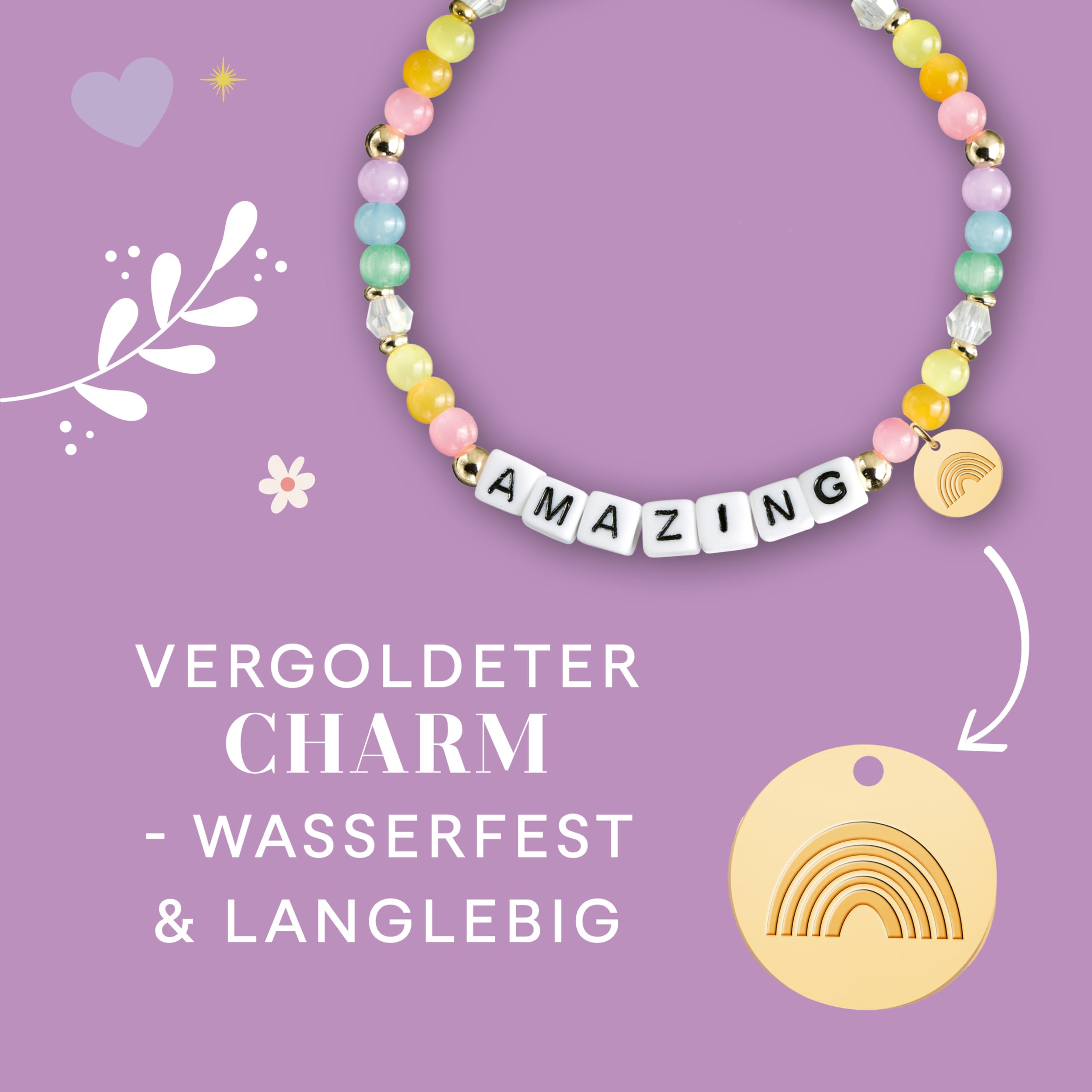 Follow your Feelings - Make your Bracelet - Schmuckset Amazing VE, 10 Ex.: Anleitung und Material für ein Armband. Mit gestalteter Geschenkkarte